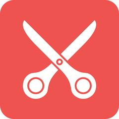 Scissor Line Color Icon