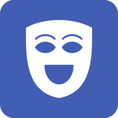 Theatre Mask Line Color Icon