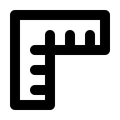 Fototapeta premium Ruler Precise Icon