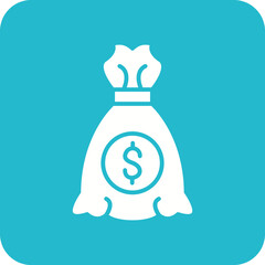 Money Bag Line Color Icon