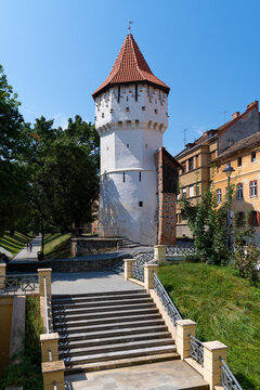 Tower Turnul Dulgherilor in Sibiu (Romania)