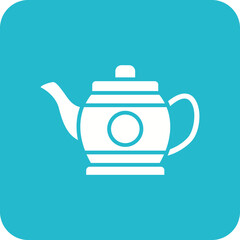 Teapot Line Color Icon
