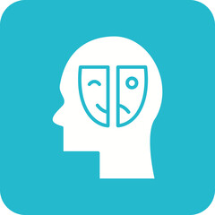 Personality Disorder Line Color Icon