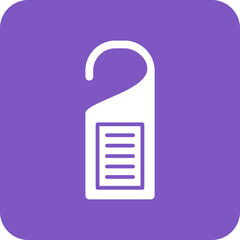 Door Hanger Line Color Icon