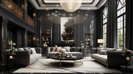 Foto op Plexiglas luxury and sophisticated modern elegant and classic home interior design living room © Zahid