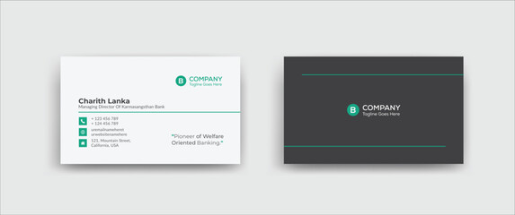 Creative Corporate Business Card Design Template
