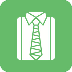 Office Shirt Line Color Icon