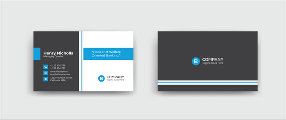 Creative Corporate Business Card Design Template
