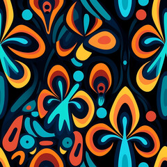 Fototapeta premium a colorful pattern with lots of abstract design elements