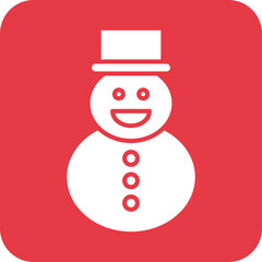 Snowman Line Color Icon