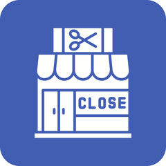 Close Shop Line Color Icon