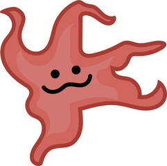 Starfish kid illustration