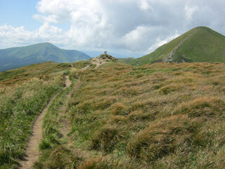 summer landscape views of the Montenegrin ridge of the Ukrainian Carpathians