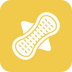 Fototapeta premium Cloth Pad Line Color Icon