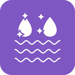 Obraz premium Clean Water Line Color Icon