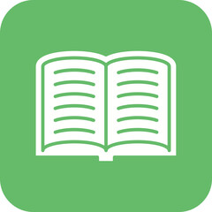 Open Book Line Color Icon