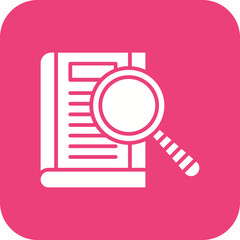 Search Books Line Color Icon