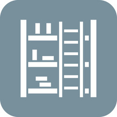 Library Ladder Line Color Icon