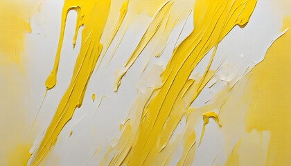Yellow paint background. Simple Yellow and white design.