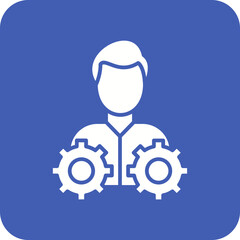 Management Line Color Icon