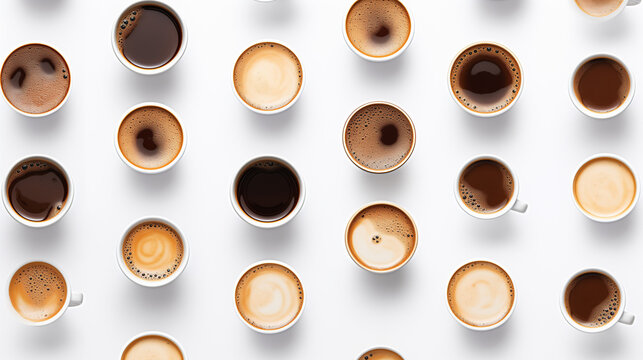 Coffee Cups on Isolated White Background © JJS Creative