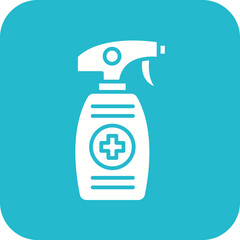 Medical Spray Line Color Icon
