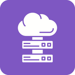 Cloud Storage Line Color Icon