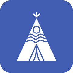 Wigwam Line Color Icon © SAMDesigning
