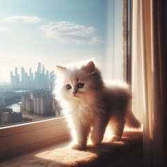 cat on the window