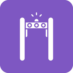 Metal Detector Line Color Icon