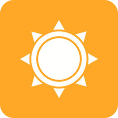 Sun Line Color Icon