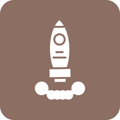 Rocket Line Color Icon