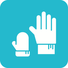 Space Gloves Line Color Icon