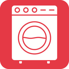 Washing Machine Line Color Icon