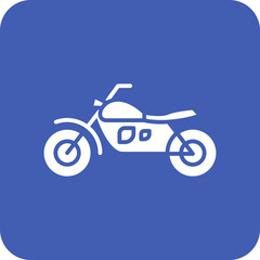 Fototapeta premium Motorbike Line Color Icon