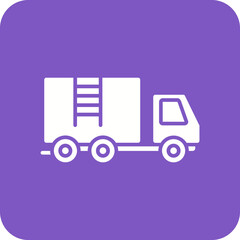 Firefighter Truck Line Color Icon