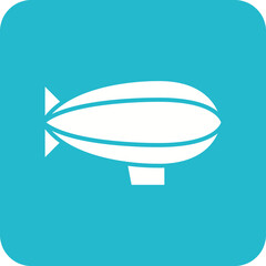 Zeppelin Line Color Icon © SAMDesigning