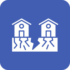 Land Sink Line Color Icon