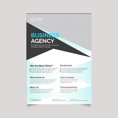 Corporate creative colorful business post template design set corporate business flyer set template