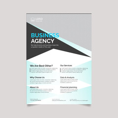 Corporate creative colorful business post template design set corporate business flyer set template