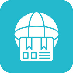 Global Delivery Line Color Icon