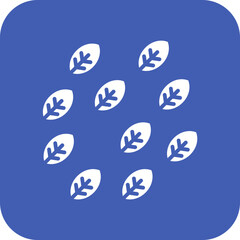 Leaves Line Color Icon