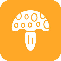 Mushroom Line Color Icon