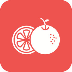 Orange Line Color Icon