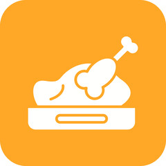 Turkey Roast Line Color Icon