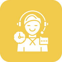 Customer Service Line Color Icon