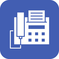 Fax Line Color Icon
