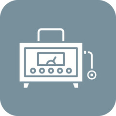 Obraz premium Dosimeter Line Color Icon