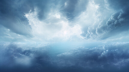 Dark, rainy sky with natural cloud backdrop.