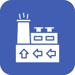 Geothermal Energy Line Color Icon